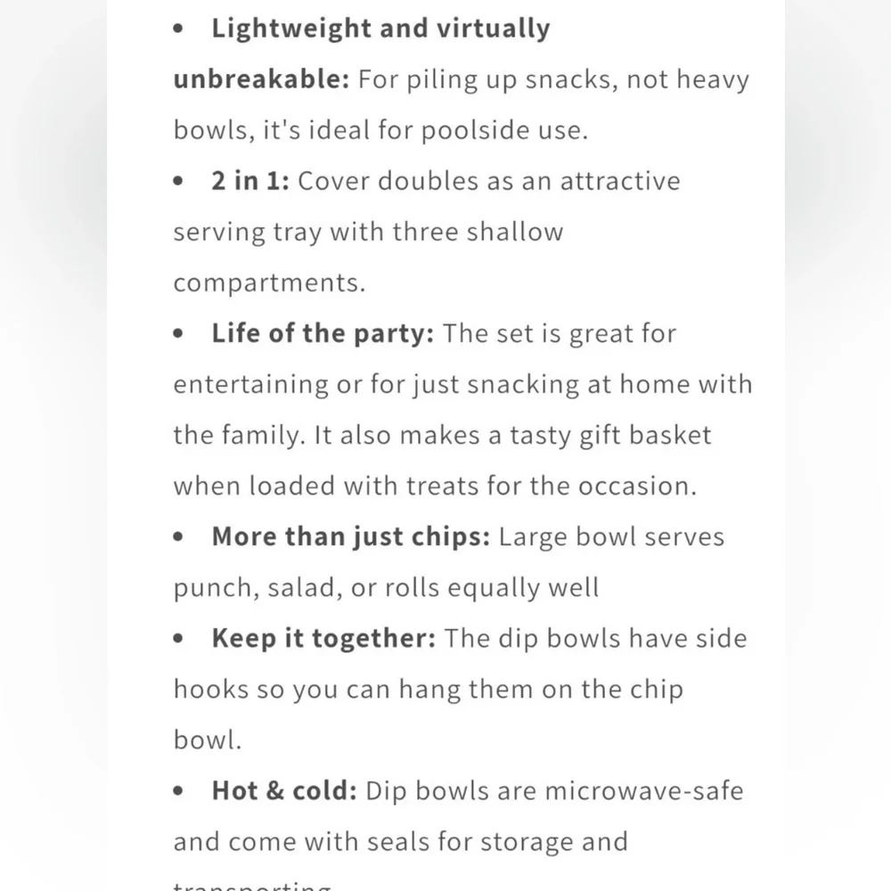 Tupperware Chip ‘n Dip bowl set